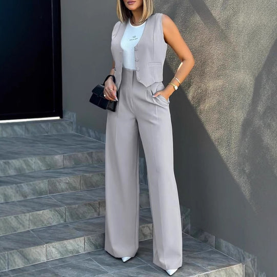 Damen Elegantes und modernes Zweiteiler Ensemble Heidi-Mode