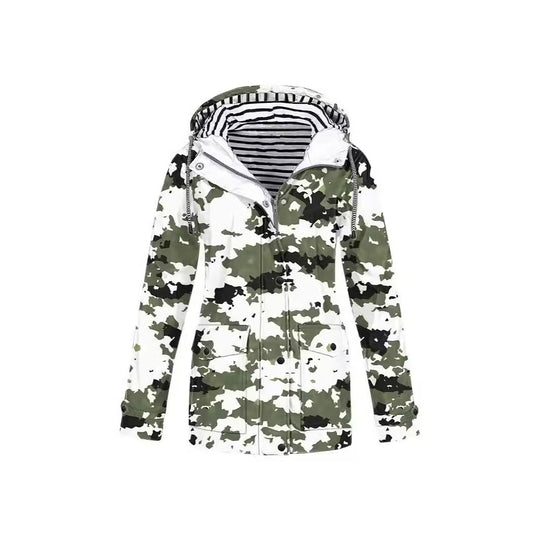 Damen modische Übergangsjacke mit Kapuze Heidi-Mode