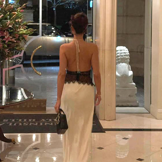 Damen Glamouröses Abendkleid mit Corsagen-Oberteil Heidi-Mode