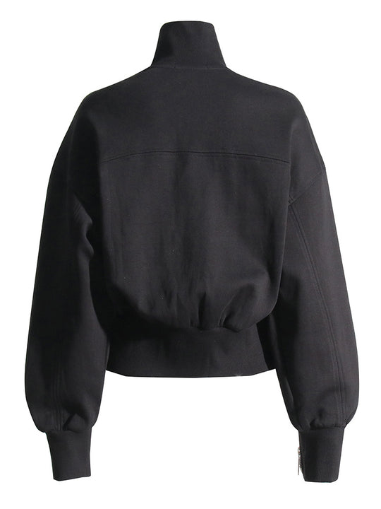 Damen innovative Sweatjacke mit einzigartigem Zip-Design und lässigem Schnitt Heidi-Mode