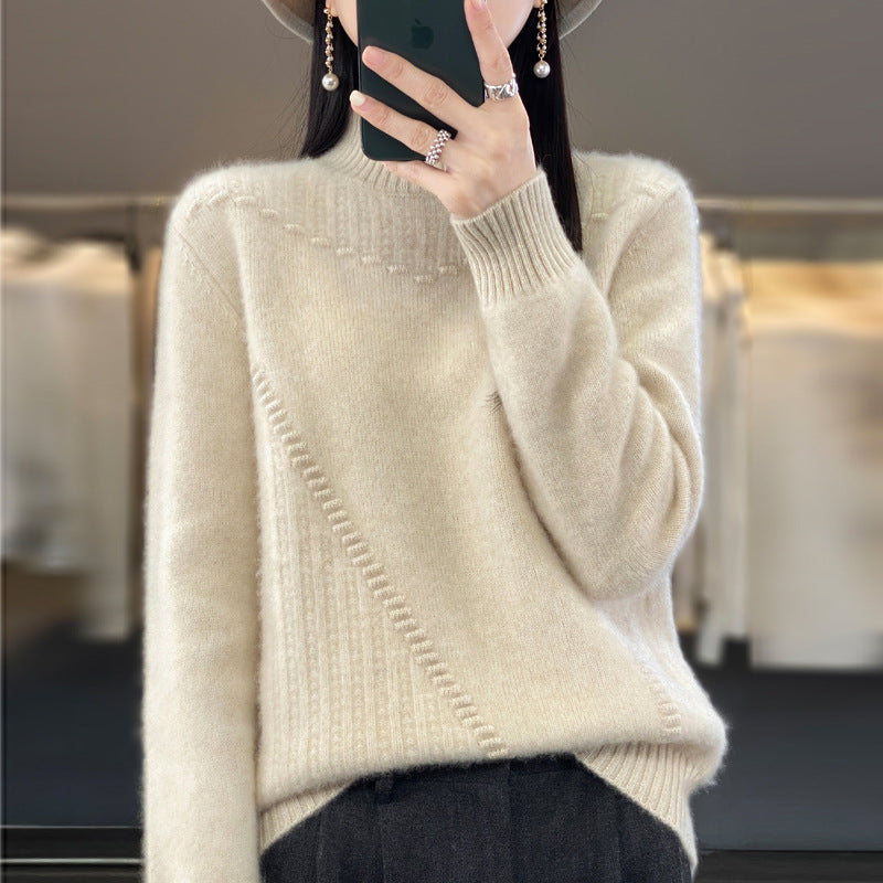 Damen Eleganter und bequemer Strickpullover mit einzigartigem Design Heidi-Mode