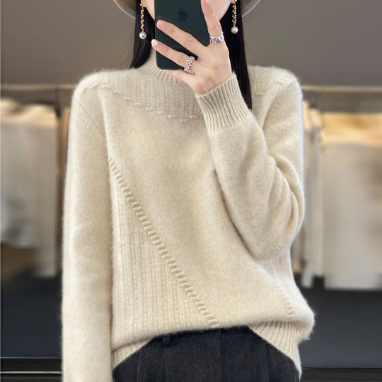 Damen Eleganter und bequemer Strickpullover mit einzigartigem Design Heidi-Mode