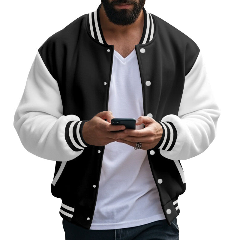 Herren Sportliche Collegejacke Heidi-Mode