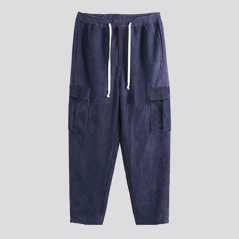 Damen Cargo-Hose mit elastischem Bund und praktischen Seitentaschen Heidi-Mode
