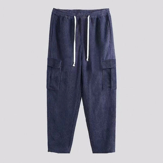 Damen Cargo-Hose mit elastischem Bund und praktischen Seitentaschen Heidi-Mode