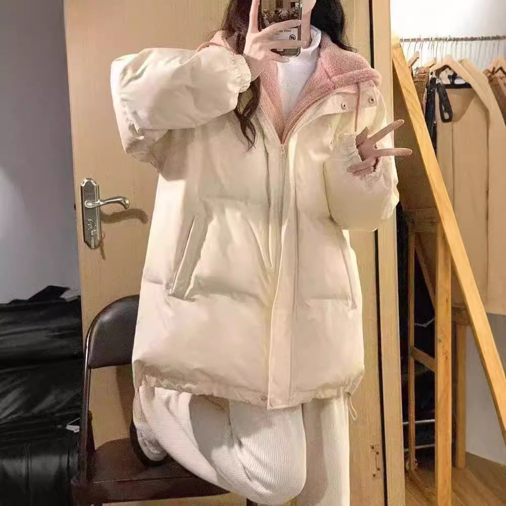 Damen gesteppte Winterjacke mit wärmendem Fleece-Innenfutter und praktischem Kapuzenkragen Heidi-Mode