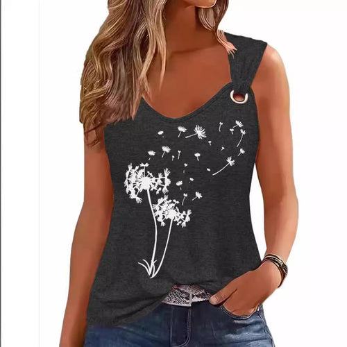 Damen Tanktop mit einzigartigem Grafikdruck und lässigem Schnitt Heidi-Mode