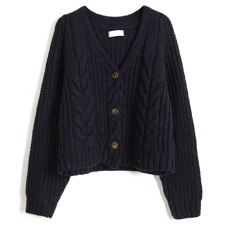 Damen Kuscheliger Strickcardigan mit dekorativem Zopfmuster Heidi-Mode