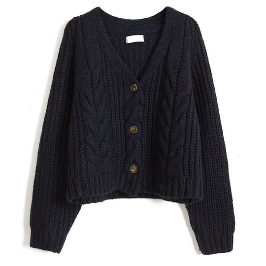 Damen Kuscheliger Strickcardigan mit dekorativem Zopfmuster Heidi-Mode