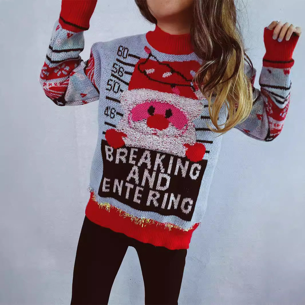 Damen Weihnachts-Pullover mit festlichem Motiv und hochwertigen Materialien Heidi-Mode