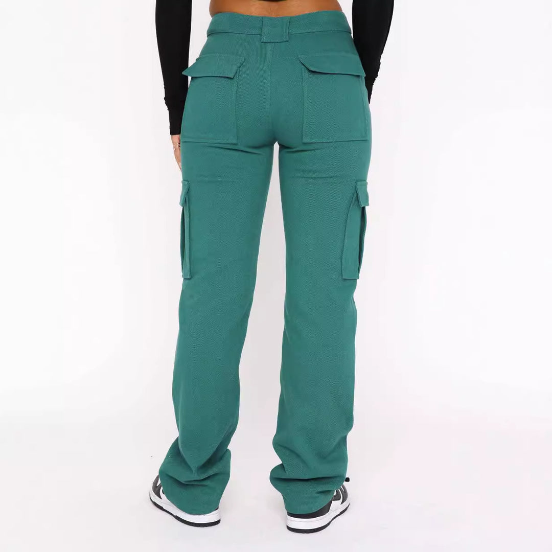 Damen Cargo-Hose im urbanen Stil mit funktionalen Taschen Heidi-Mode