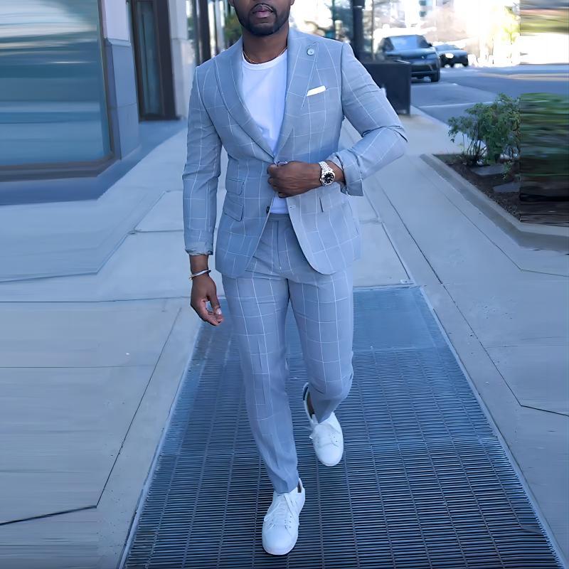 Herren eleganter Anzug mit Farbverlauf Heidi-Mode