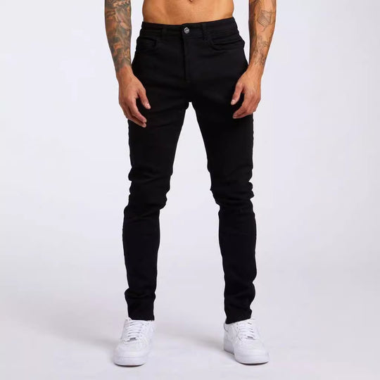 Herren Slim Fit Jeans im authentischen Used-Look Heidi-Mode