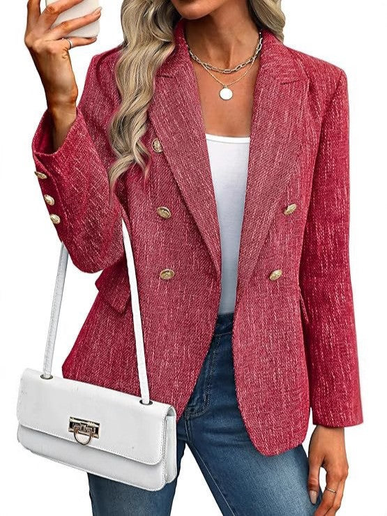 Damen modischer Blazer mit doppelter Knopfleiste Heidi-Mode