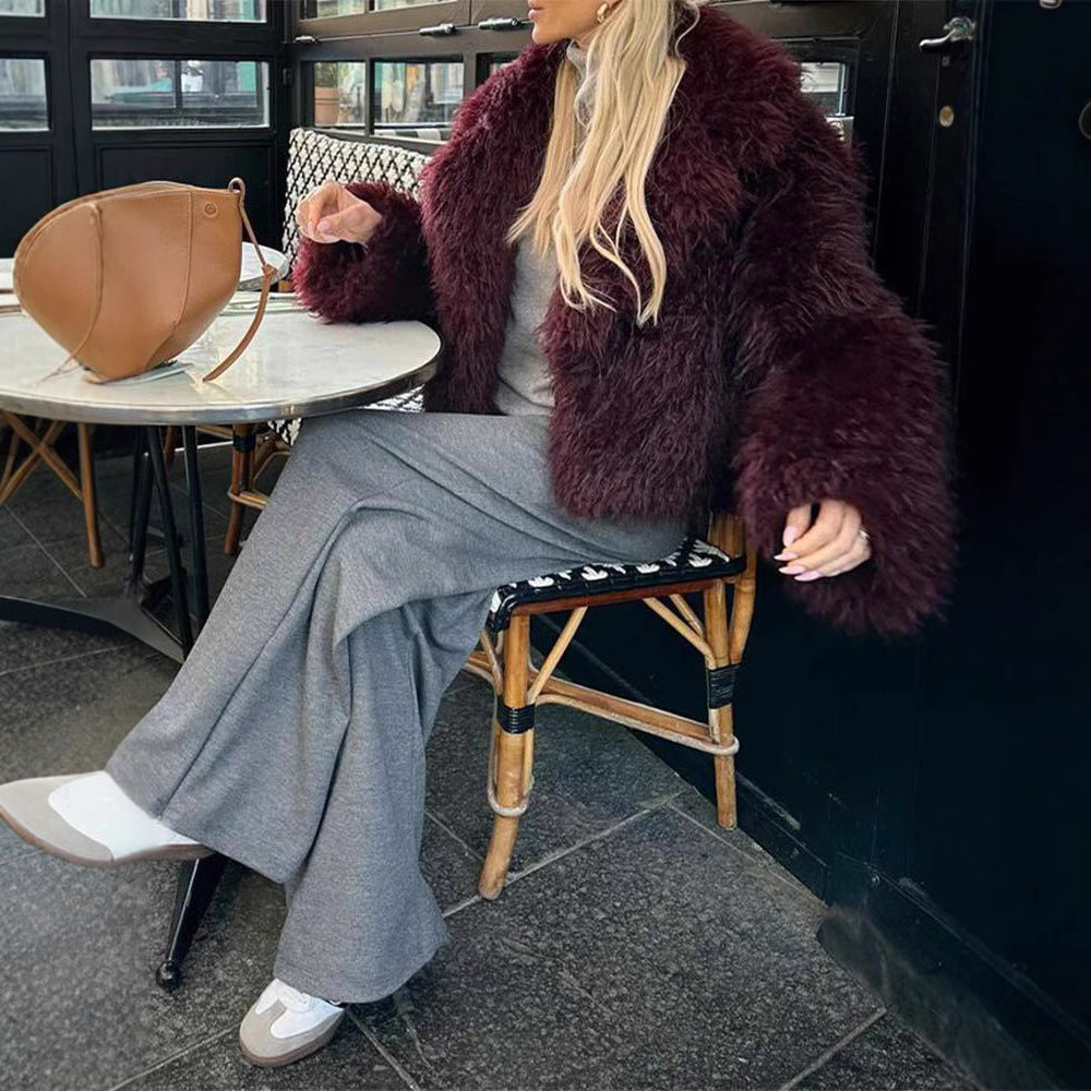 Damen Kunstfellmantel im modischen Oversized-Schnitt Heidi-Mode