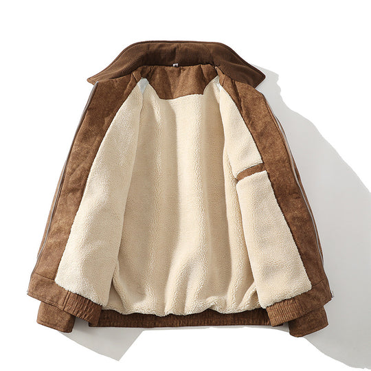 Herren Übergangsjacke mit weichem Futter und modischem Kragen Heidi-Mode