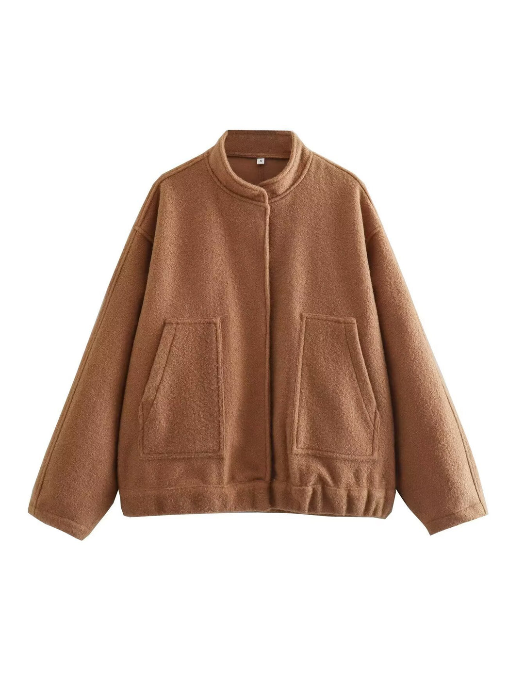 Damen Übergangsjacke mit modernem Stoffmix und praktischen Taschen Heidi-Mode