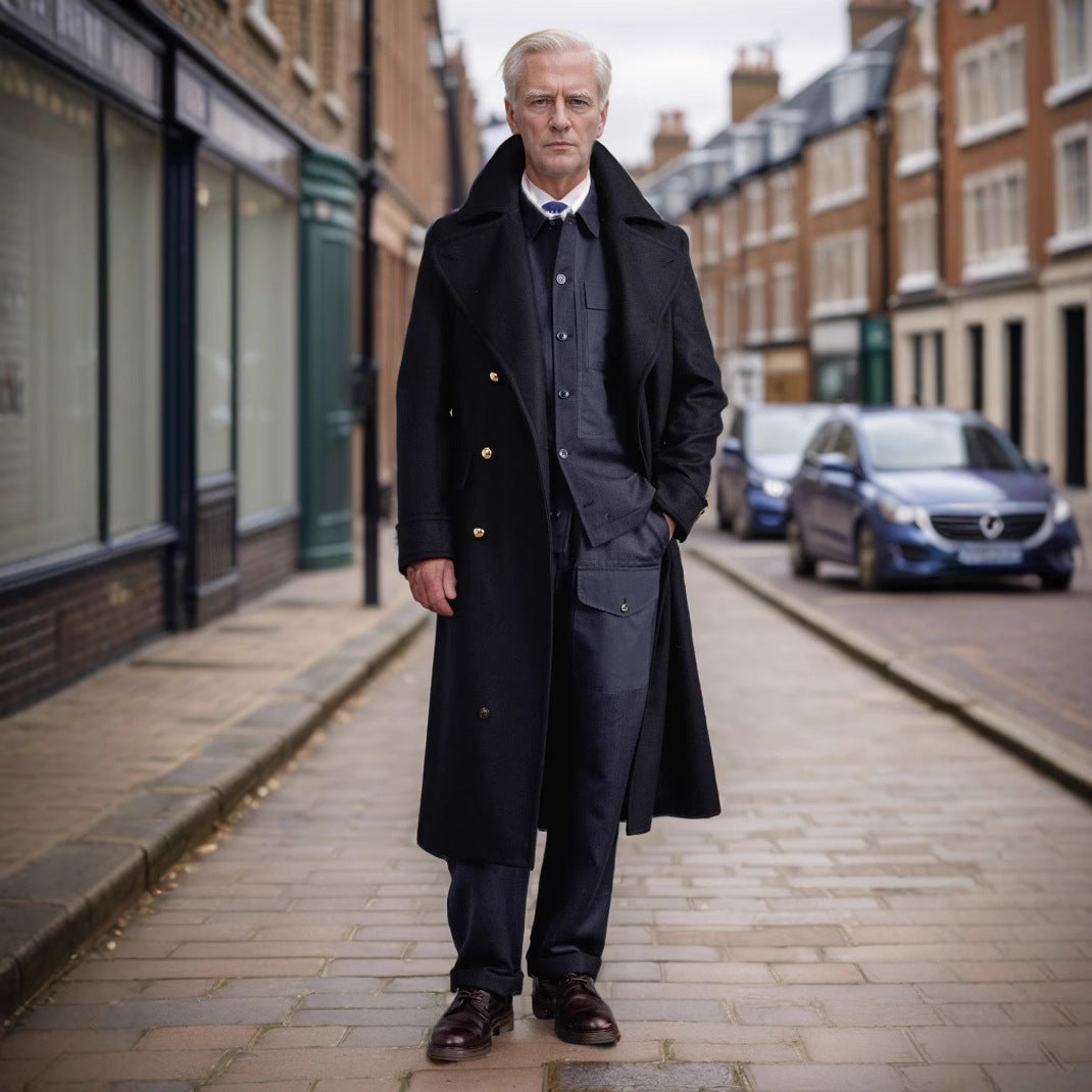 Herren eleganter Wollmantel Heidi-Mode