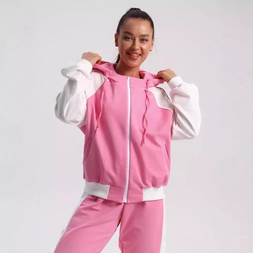 Damen Sportlicher Hoodie-Trainingsanzug mit eleganten Details und hochwertigem Material Heidi-Mode