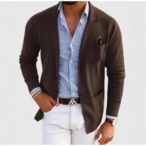 Herren eleganter Strickblazer Heidi-Mode