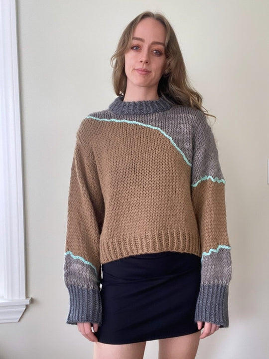 Damen Grobstrickpullover Heidi-Mode