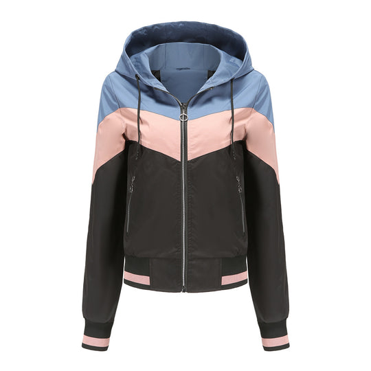 Damen sportliche Windbreaker-Jacke mit praktischen Reißverschlusstaschen Heidi-Mode