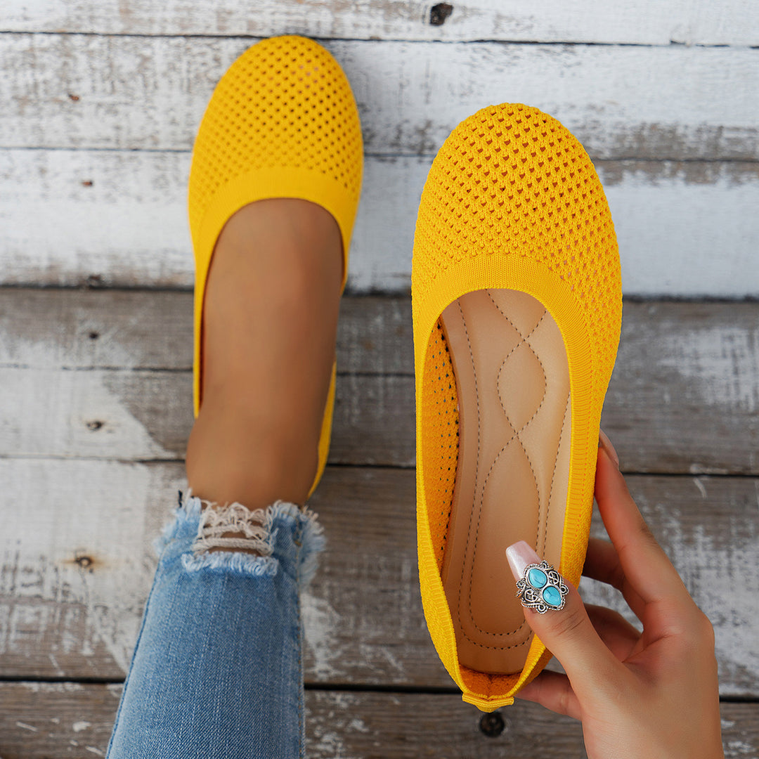 Damen bequeme Slipper aus atmungsaktivem Netzmaterial mit rutschfester Sohle Heidi-Mode