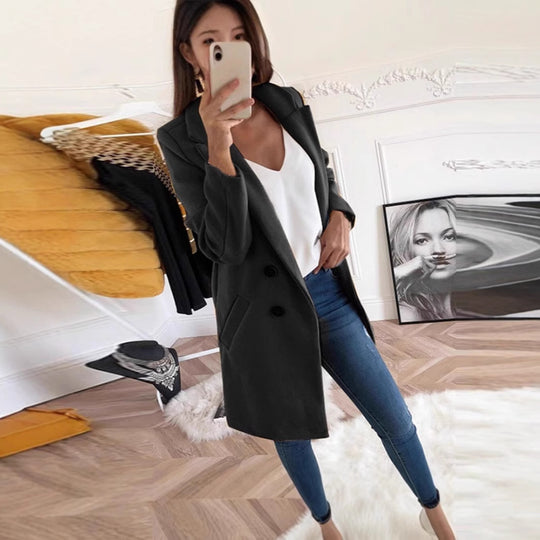 Damen Blazer im doppelten Knopfdesign Heidi-Mode