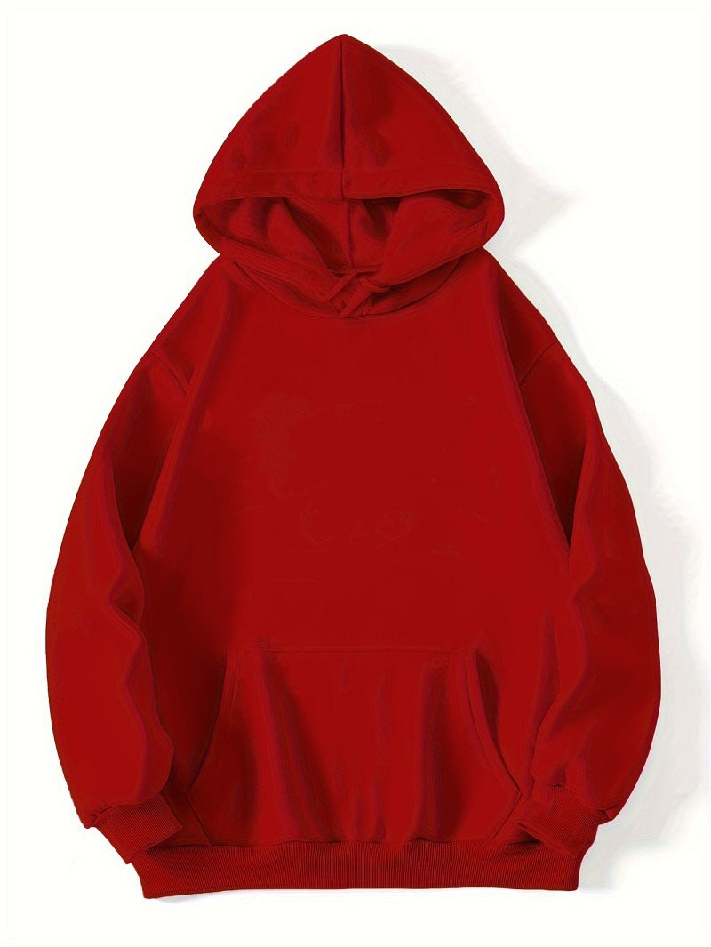 Damen Oversized Kapuzenpullover mit Kängurutasche Heidi-Mode