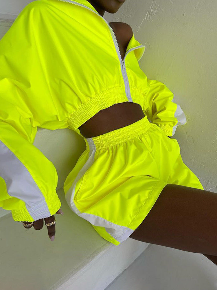 Damen Sportliche Kurzjacke mit elastischem Bund Heidi-Mode