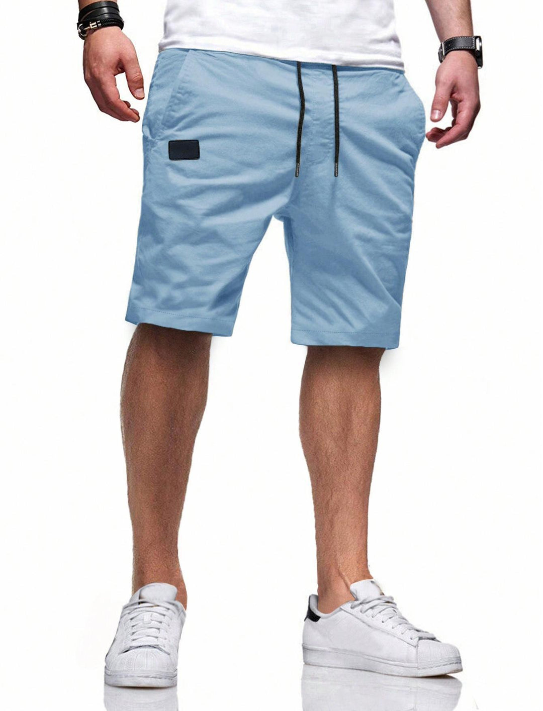 Herren bequeme Sport Shorts mit praktischen Taschen und elastischem Bund Heidi-Mode