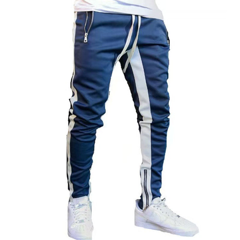 Herren Sportliche Slim-Fit Jogginghose mit Seitentaschen Heidi-Mode