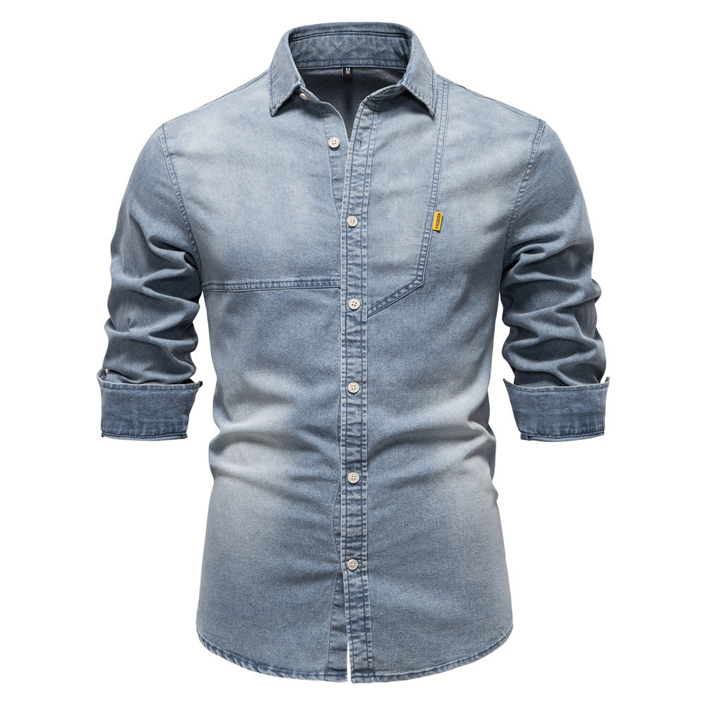 Herren Jeanshemd Heidi-Mode