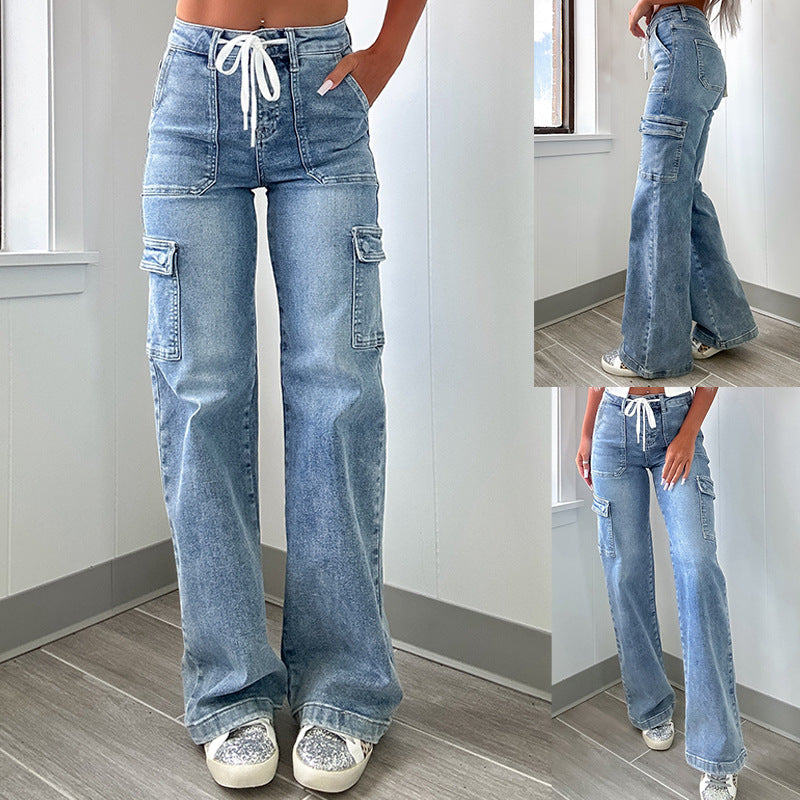 Damen Cargo-Jeans im lässigen Design Heidi-Mode