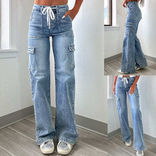 Damen Cargo-Jeans im lässigen Design Heidi-Mode