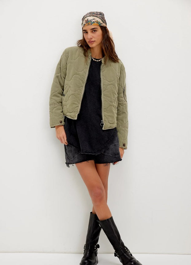 Damen gesteppte Bomberjacke Heidi-Mode