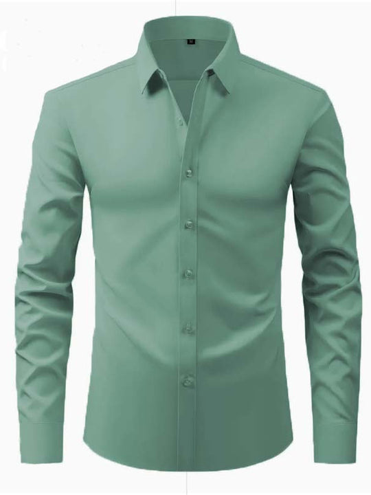Herren langärmliges Hemd mit innovativer Schnittführung und Modernem Design Heidi-Mode