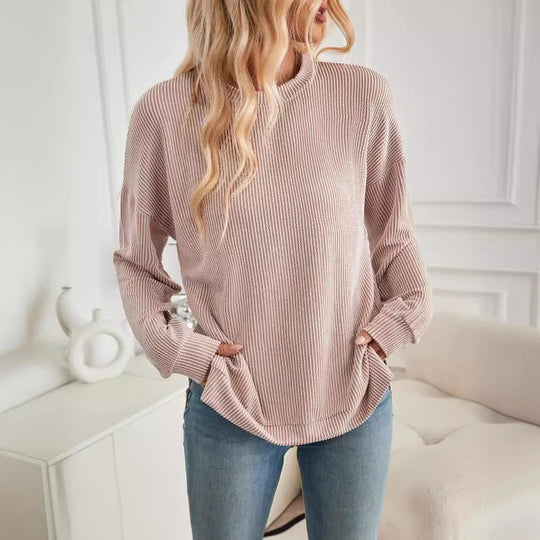 Damen lässiger Strickpullover Heidi-Mode