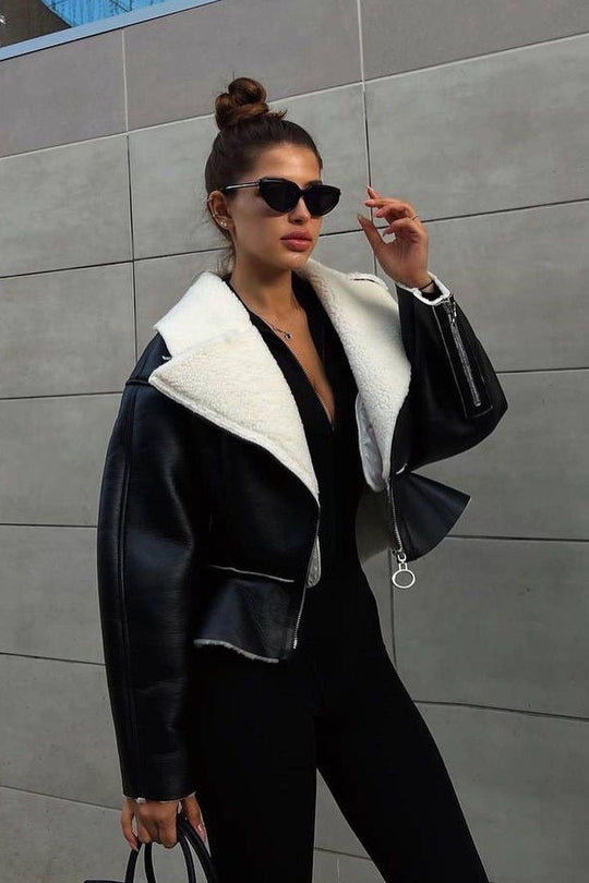 Heidi-Mode | Breite Ärmel Kurze Jacke