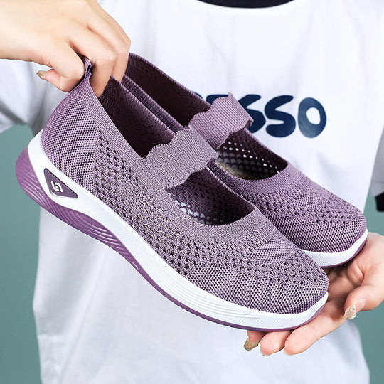 Damen Bequeme Freizeitschuhe mit atmungsaktivem Netzdesign Heidi-Mode
