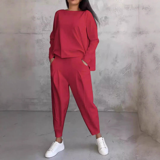 Damen Stilvolles und bequemes Lounge-Set mit weitem Schnitt Heidi-Mode