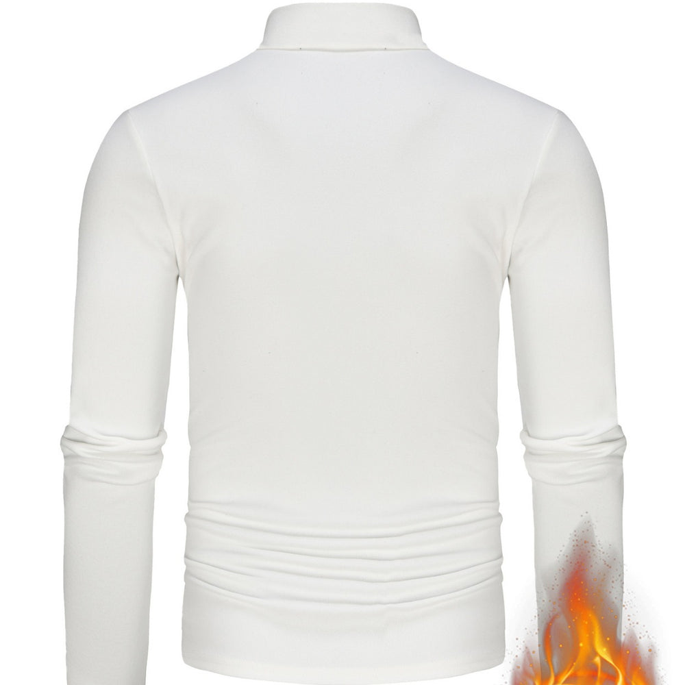 Herren Langärmliges Turtleneck Shirt mit atmungsaktivem Material Heidi-Mode
