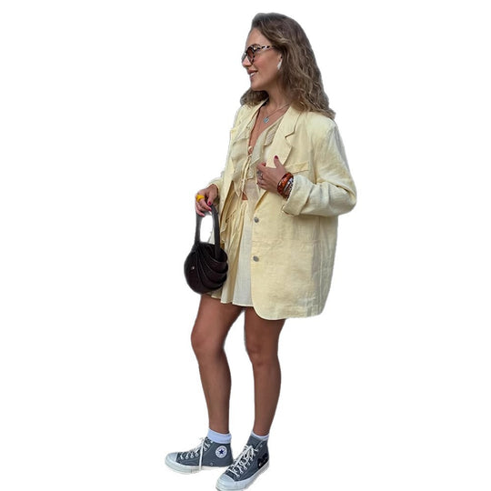 Damen Blazer mit lässigem Schnitt Heidi-Mode