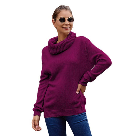 Damen Kuscheliger Rollkragenpullover aus weichem Strick Heidi-Mode