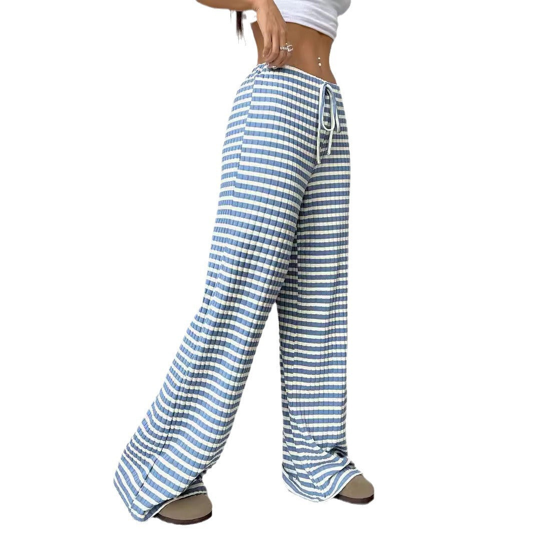 Damen komfortable Relaxhose mit weitem Schnitt und verstellbarem Kordelzug Heidi-Mode