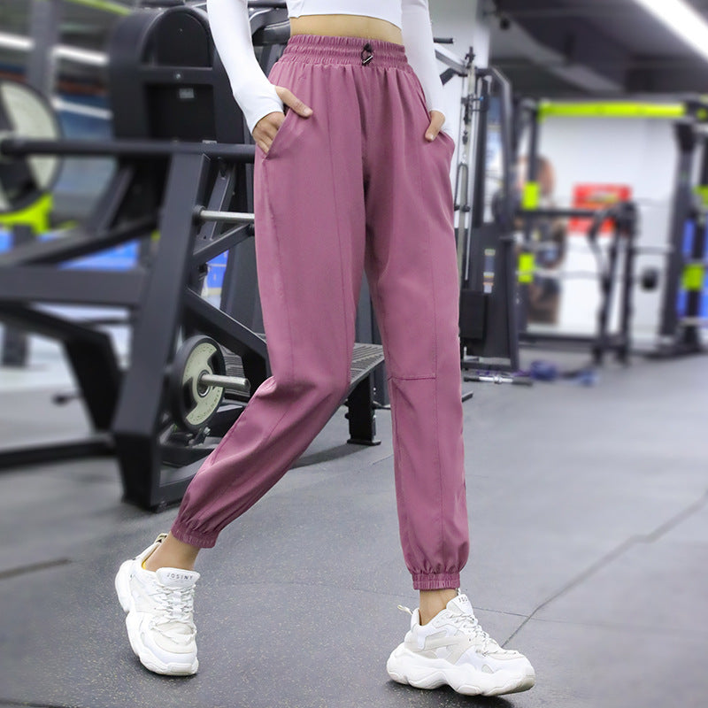 Damen Sporthose mit elastischem Bund, praktischen Taschen und atmungsaktivem Material Heidi-Mode