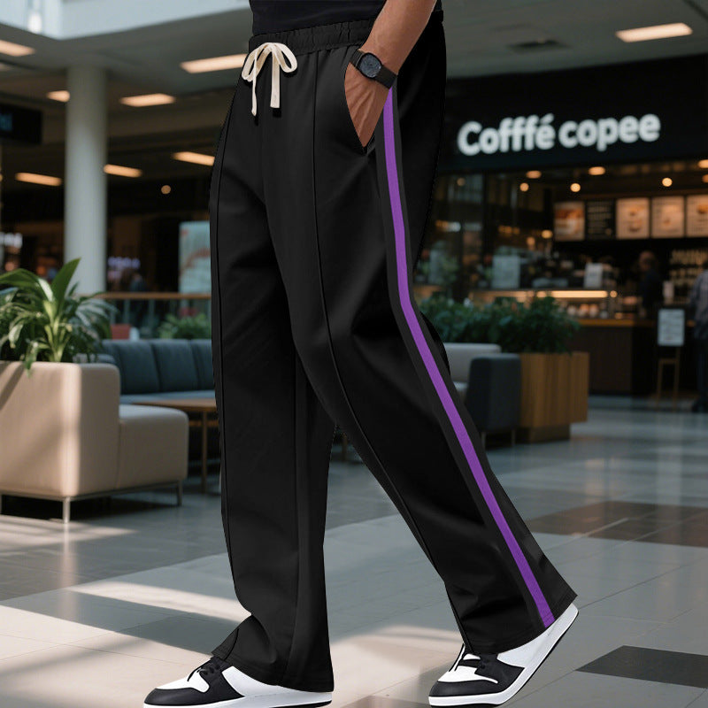 Herren Baumwoll-Cargo-Hose mit elastischem Bund und seitlichen Taschen Heidi-Mode