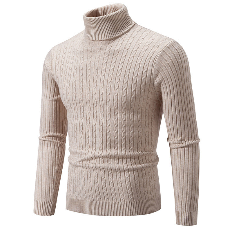 Herren Rollkragenpullover aus komfortabler Strickqualität Heidi-Mode
