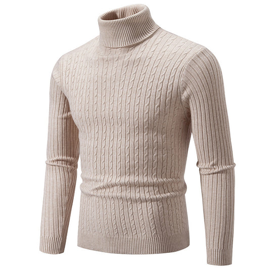 Herren Rollkragenpullover aus komfortabler Strickqualität Heidi-Mode