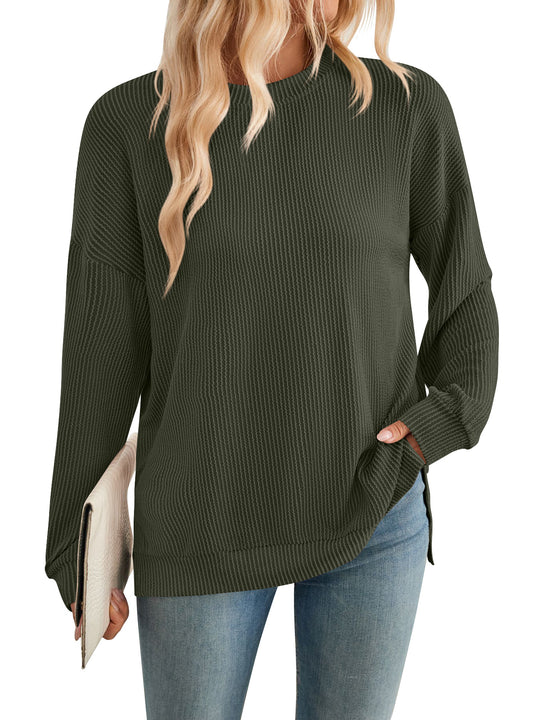 Damen lässiger Strickpullover Heidi-Mode